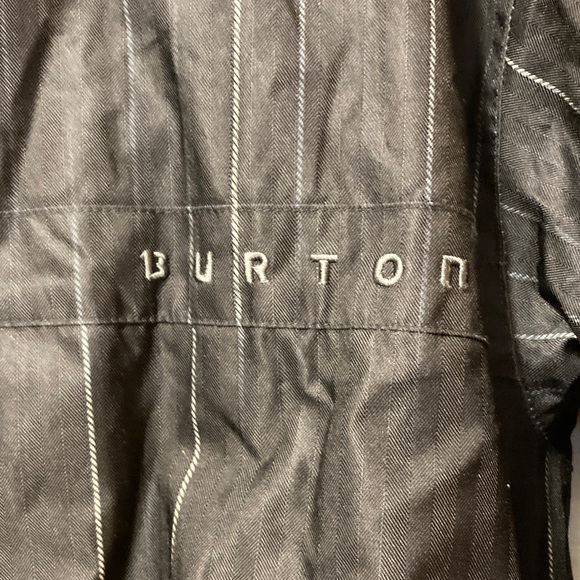Burton Black Pinstripe Men's Ski Jacket XL - Picture 3 of 7